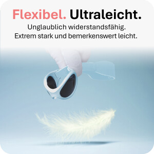 Mausito Baby Sonnenbrille "Baby Surfer" Light Blue – UV400 Schutz mit Kopfband