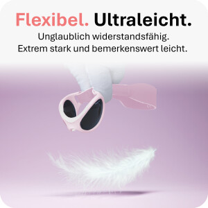 Mausito Baby Sonnenbrille "Baby Surfer" Rose - UV400 Schutz mit Kopfband