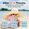 Mausito Baby Sonnenbrille "Baby Surfer" Rose - UV400 Schutz mit Kopfband
