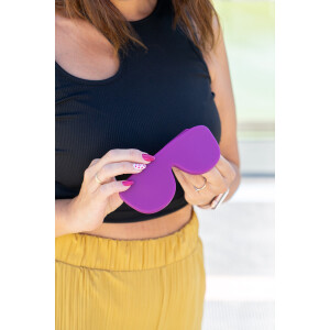 LUPS Silikon-Brillenetui Aubergine – Ultraleicht, nachhaltig & aus recyceltem Silikon