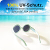 Mausito Kinder Sonnenbrille "The Hippie" Mint – UV400 Schutz mit Kopfband - 6-24 Monate