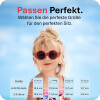 Mausito Kinder Sonnenbrille "The Hippie" Rose – UV400 Schutz mit Kopfband - 6-24 Monate