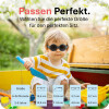 Mausito Kinder Sonnenbrille "The Hippie" Stone Blue – UV400 Schutz mit Kopfband - 6-24 Monate