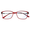 Praktische OFFICE Multifokal Bildschirm-Lesebrille mit Blaulichtfilter in Rot