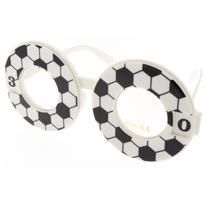 Coole Fanbrille Scoretwister im Fußball-Look mit UV400 Schutz