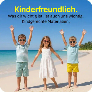 Mausito Kinder Sonnenbrille "The Nomad" Navy - Stylischer UV400 Schutz - 3-6 Jahre
