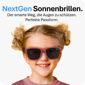 Mausito Kinder Sonnenbrille "The Boho" Magenta - Stylischer UV400 Schutz - 3-6 Jahre