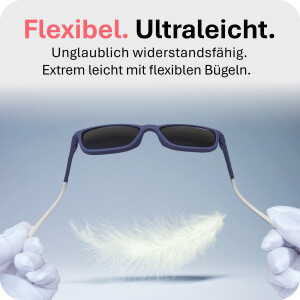 Mausito Kinder Sonnenbrille "The Boho" Navy - Stylischer UV400 Schutz - 3-6 Jahre
