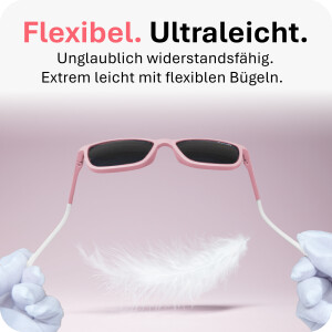 Mausito Kinder Sonnenbrille "The Boho" Rose - Stylischer UV400 Schutz - 6-9 Jahre