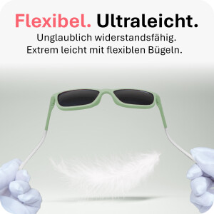Mausito Kinder Sonnenbrille "The Boho" Mint - Stylischer UV400 Schutz - 3-6 Jahre