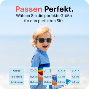 Mausito Kinder Sonnenbrille "The Boho" Mint - Stylischer UV400 Schutz - 3-6 Jahre