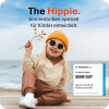 Mausito Kinder Sonnenbrille "The Hippie" Peach – UV400 Schutz mit Kopfband - 6-24 Monate