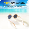 Mausito Kinder Sonnenbrille "The Hippie" Peach – UV400 Schutz mit Kopfband - 6-24 Monate