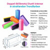 Buntes Doppel-Brillenetui "Duett Intense" mit Magnetverschluss in strahlenden Farben