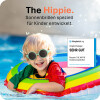 Mausito Kinder Sonnenbrille "The Hippie" Mint – UV400 Schutz mit Kopfband - 2-5 Jahre