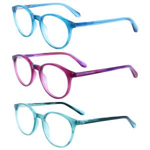 Bunte Lesebrille EIKE - Runde Kunststoffbrille mit...