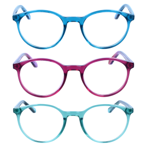 Bunte Lesebrille EIKE - Runde Kunststoffbrille mit...