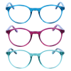 Bunte Lesebrille EIKE - Runde Kunststoffbrille mit stabilem Federscharnier