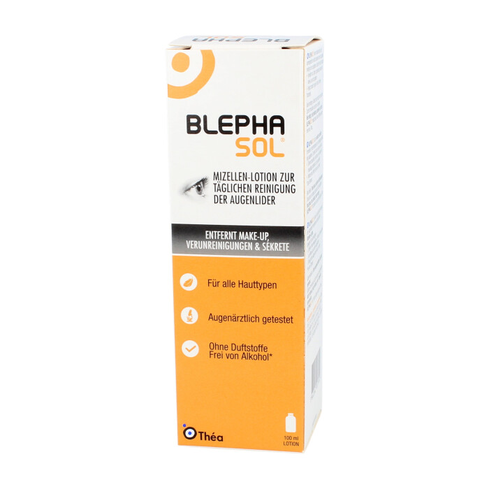 Augenpflegemittel Blepha Sol Lotion 100ml  mit defekter VP