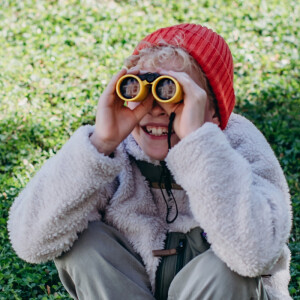 National Geographic Kinderfernglas mit lichtstarker 3-facher Vergrößerung in Gelb