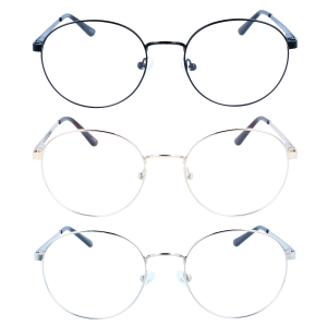 Runde Metallbrille mit Federscharnier - Retro Brille NANI...