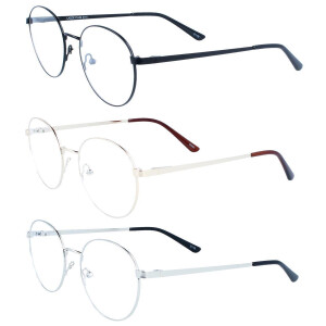 Bifokalbrille NANI - Runde Metallfassung leicht &...