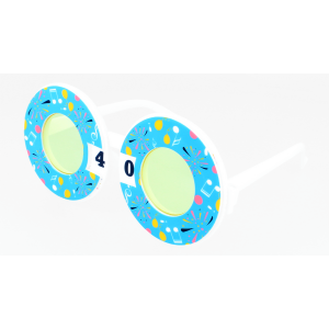 Partybrille mit drehbarer Ziffern-Anzeige & Emojis...
