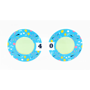 Partybrille mit drehbarer Ziffern-Anzeige & Emojis...