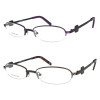 Filigrane Lesebrille MMI-1221 mit ovaler Glasform und detailreichen Bügeln