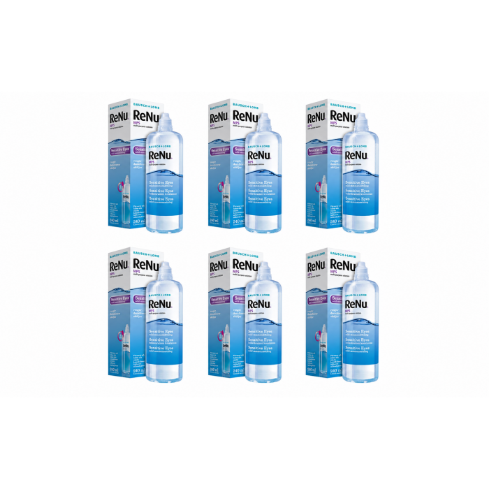 Bausch + Lomb ReNu MPS Sensitive Eyes Kombilösung für weiche Kontaktlinsen 6 x 240 ml