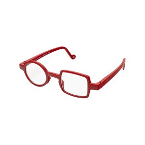 Ausgefallene rote Designer-Lesebrille Donald mit...