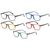 Klassische Lesebrille HMR49 aus Kunststoff-Polycarbonat mit Flex-Scharnier und Einstecketui