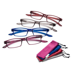 Kunststofflesebrille "Pluto" mit Federscharnier...
