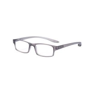 Kunststofflesebrille "Pluto" mit Federscharnier in verschiedenen Farben und farblich passendem Etui