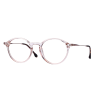 Hübsche neyeture Panto Damenbrille Rosé Transparent aus Rilsan mit 2 Magnet-Clips