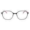 Elegante Edelstahl Damenbrille in Gold Matt und Schwarz Matt mit Federscharnier