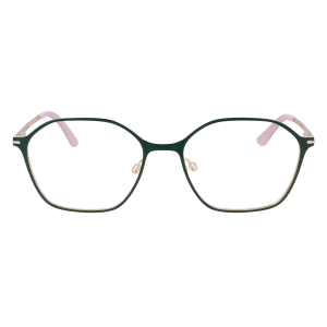Elegante Edelstahl Damenbrille in Dunkelgrün Matt...