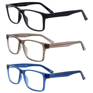 Moderne Lesebrille Anyway aus Kunststoff in eckiger...