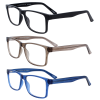 Moderne Lesebrille Anyway aus Kunststoff in eckiger Trapezform für entspanntes Lesen