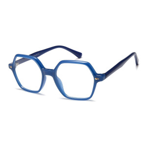 Trendige Lesebrille "Susi" in sechseckiger Form...