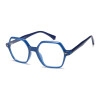 Trendige Lesebrille "Susi" in sechseckiger Form mit individueller Verglasung