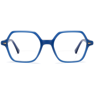 Elegante Bifokalbrille "Susi" in sechseckiger...