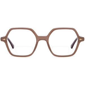 Elegante Bifokalbrille "Susi" in sechseckiger Form mit individueller Verglasung