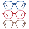 Elegante Bifokalbrille "Susi" in sechseckiger Form mit individueller Verglasung