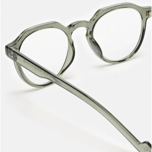 Zentrierende Lesebrille in ruhigem Grau mit Stecketui für optimalen Schutz