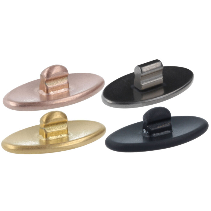 Titan Nasenpad (allergiefrei) zum Klicken Oval in 13mm