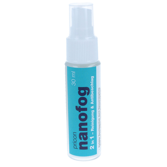 Brillenspray nanofog - 2 in 1 - Reinigung & Antibeschlag INTENSIV - 30 ml