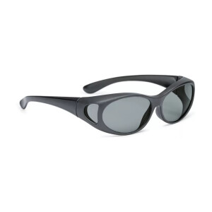Polarisierende FitOver - Überbrille aus Kunststoff - oval, rund - in vier Farben