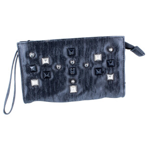 Taschenetui "Dark" - schwarz mit Nieten B-WARE