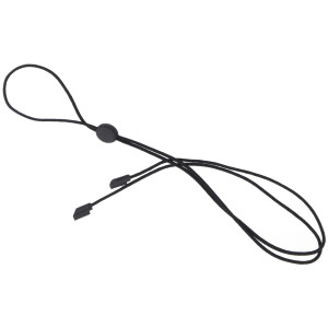 Brillenband / Kordel mit Klickbefestigung und Stopper in schwarz |  snap cord